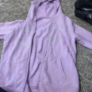 A light purple sweater